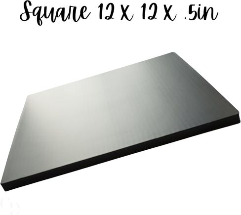 لوح طبل الكيك الاحترافي، مربع أسود، عالي التحمل، 12 × 12 بوصة، سمك 1/2 بوصة - عبوة واحدة in Kuwait