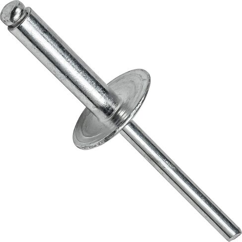 مسامير تثبيت ذات شفة كبيرة من Fastenere - 3/16 بوصة × 1/2 بوصة (50 قطعة) شديدة التحمل، نهاية مفتوحة، مقاومة للتآكل من الألومنيوم، قوة شد وقص عالية، 6-8 فجوة .376 بوصة - .500 بوصة in Saudi Arabia