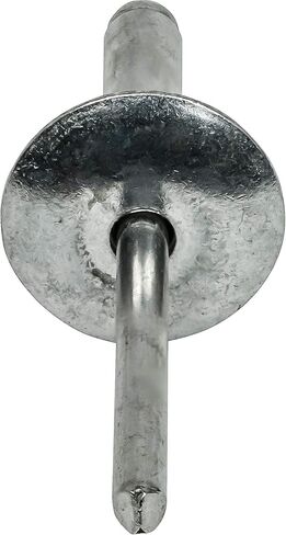 مسامير تثبيت ذات شفة كبيرة من Fastenere - 3/16 بوصة × 1/2 بوصة (50 قطعة) شديدة التحمل، نهاية مفتوحة، مقاومة للتآكل من الألومنيوم، قوة شد وقص عالية، 6-8 فجوة .376 بوصة - .500 بوصة in Saudi Arabia