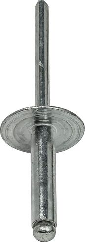 مسامير تثبيت ذات شفة كبيرة من Fastenere - 3/16 بوصة × 1/2 بوصة (50 قطعة) شديدة التحمل، نهاية مفتوحة، مقاومة للتآكل من الألومنيوم، قوة شد وقص عالية، 6-8 فجوة .376 بوصة - .500 بوصة in Saudi Arabia