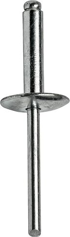 مسامير تثبيت ذات شفة كبيرة من Fastenere - 3/16 بوصة × 1/2 بوصة (50 قطعة) شديدة التحمل، نهاية مفتوحة، مقاومة للتآكل من الألومنيوم، قوة شد وقص عالية، 6-8 فجوة .376 بوصة - .500 بوصة in Saudi Arabia