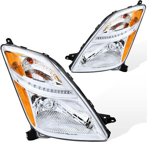 Pensun LED Headlights Assembly Fit for 2016 2017 2018 Toyota Prius ، استبدال زوج تجميع المصابيح الأمامية (جانب السائق الأيسر) in Saudi Arabia