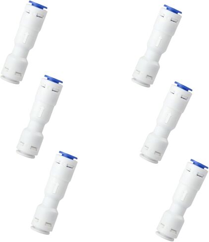 1/4" Push to Connect One Way Check Valve,1/4" RO Water Tube Fitting Check Valve, NSF Certified Plastic Quick Connect RO Fittings for Reverse Osmosis Water Filter, Ice Maker, Coffee Machine (6 Pcs) in Kuwait