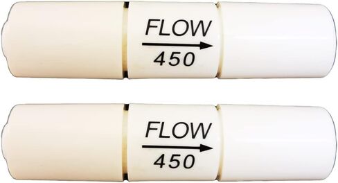 مقيد التدفق 450CC 1/4 بوصة مقيد التدفق السريع لأجهزة تنقية المياه RO أنظمة التناضح العكسي (قطعتان، 450CC-100GPD) in Kuwait