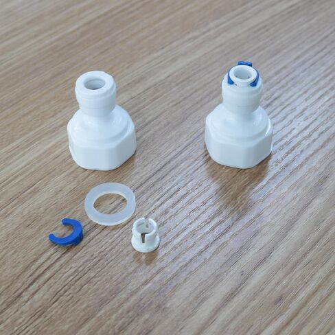 20PCS Water Filter Quick Connect Female Grip Fittings Fittings 1/4 Inch Tube Insert Circlip with Wire Snap for Reverse Osmosis Water Filter Fittings Quick Connect Push in Plumbing Fittings in Saudi Arabia
