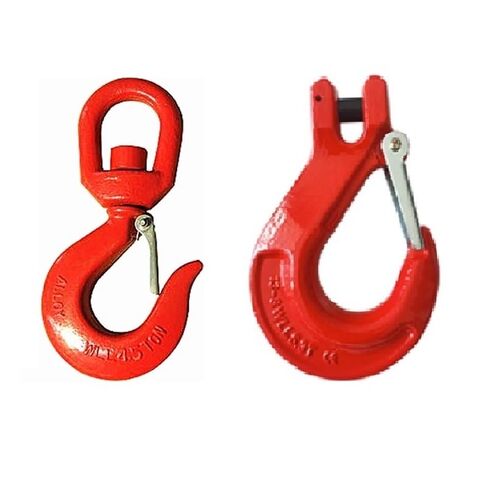 1.12T-3Ton 322 Rotating Hook with Buckle Industrial Grade Lifting Rigging Hardware Forging Alloy Steel Winch Chain(3Ton 1pc) in Saudi Arabia