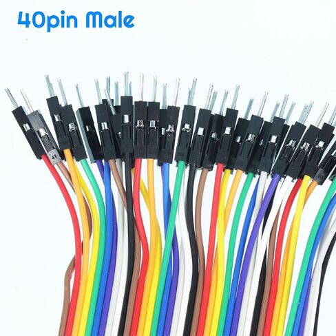 120 قطعة من سلك دوبونت متعدد الألوان 40 سنًا ذكر إلى أنثى، 40 سنًا M/M، 40 سنًا F/F مجموعة كابلات شريط توصيل لوحة الخبز المتوافقة مع مشاريع Arduino (20 سم/8 بوصة) in Kuwait