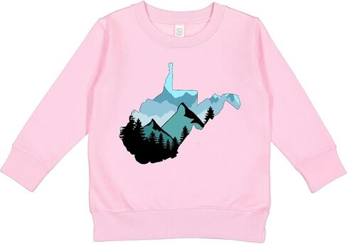 inktastic West Virginia- Mountain Scene Toddler Sweatshirt in Saudi Arabia