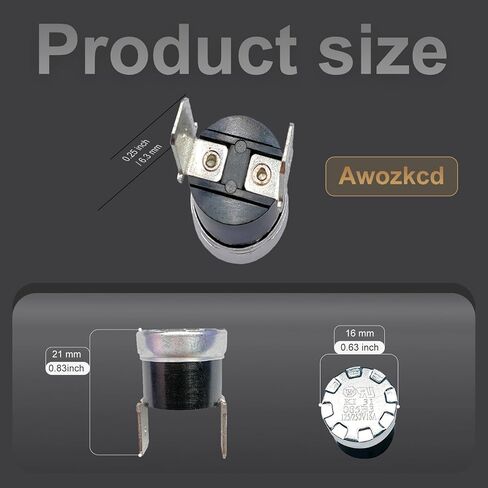 661566 غسالة صحون استبدال ترموستات عالي الحد لدوامة كينمور مايتاج، يستبدل WP661566 AP6010246 PS11743423 W10339474، موافقة UL/CUL، قطعتان in Kuwait