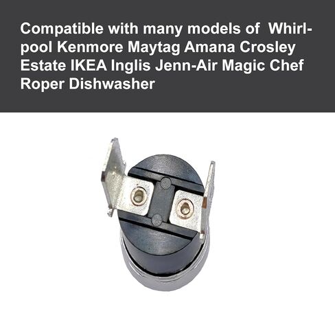 661566 غسالة صحون استبدال ترموستات عالي الحد لدوامة كينمور مايتاج، يستبدل WP661566 AP6010246 PS11743423 W10339474، موافقة UL/CUL، قطعتان in Kuwait