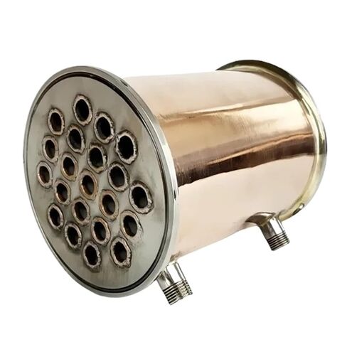 جهاز إزالة البلغم النحاسي 6 بوصة OD167mm مع خيط ذكر 1/2 بوصة، الطول 200 مم، 21 أنبوبًا داخل المعرف 12 مم، مكثف للتقطير in Kuwait