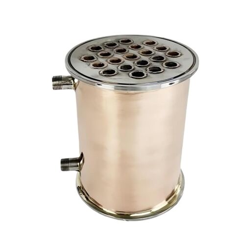 جهاز إزالة البلغم النحاسي 6 بوصة OD167mm مع خيط ذكر 1/2 بوصة، الطول 200 مم، 21 أنبوبًا داخل المعرف 12 مم، مكثف للتقطير in Kuwait