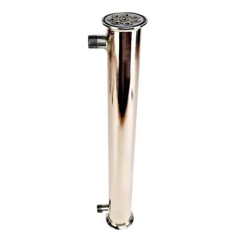 2" 51mm(OD64mm) Copper Distiller Condenser for Distillation, Reflux,Dephlegmator with 1/2" Male Tread,Length 450mm in Saudi Arabia