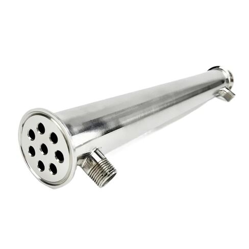 2 بوصة (51 مم) OD64 مم، مزيل البلغم/مكثف مع خيط ذكر 1/2 بوصة للتقطير، 8 أنابيب داخل المعرف 8 مم، الطول 450 مم in Kuwait