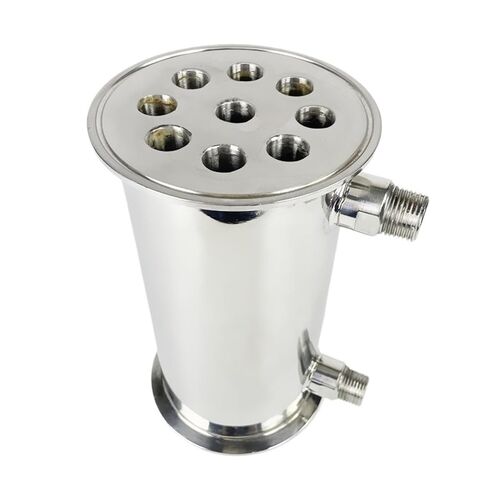 4 بوصة 102 مم (OD119mm) مزيل البلغم، الارتجاع، مكثف التقطير. الطول 200 مم، مع مداس ذكر 1/2 بوصة، فولاذ 304 in Kuwait