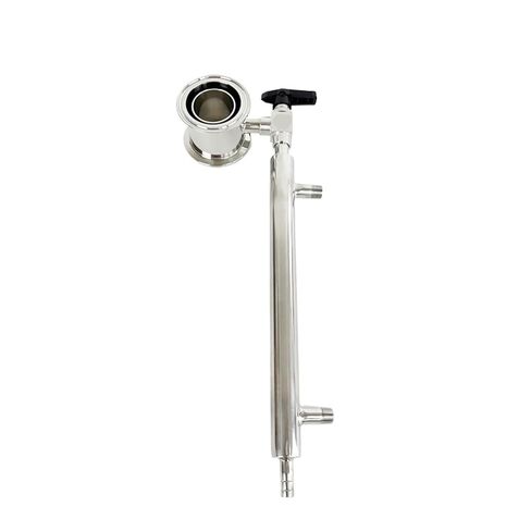 جهاز أخذ العينات 1.5 بوصة 38 مم Flange50.5mm مع مكثف وصمام كروي 1/4 بوصة، وحدة الارتجاع للتقطير، SS304 in Saudi Arabia