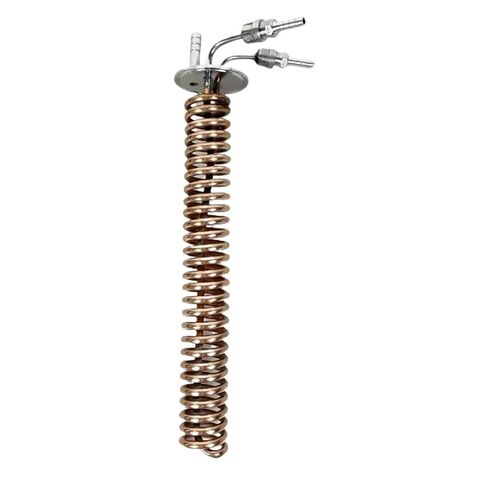 2 بوصة FlangeOD64mm ثلاثي المشبك النحاس Dephlegmator/مكثف التقطير للبيرة ، L-295mm ، الجزر ، ملف التبريد in Saudi Arabia