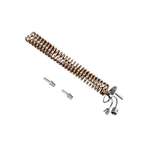 2 بوصة FlangeOD64mm ثلاثي المشبك النحاس Dephlegmator/مكثف التقطير للبيرة ، L-295mm ، الجزر ، ملف التبريد in Saudi Arabia