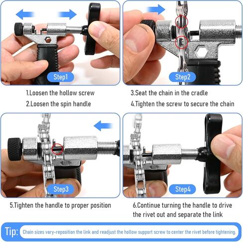 Bike Chain Repair Removal Tool, Chain Breaker Splitter Tool, Links – Easy to Use – Quick Fix – Premium Tool Kit for Cyclists in Kuwait