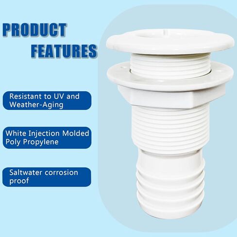 KOETSU من خلال تركيبات الهيكل للقوارب، بلاستيك ABS من خلال تركيب الهيكل، تركيب موصل من خلال الهيكل، من خلال موصل الصرف للقوارب واليخوت والبحرية in Kuwait