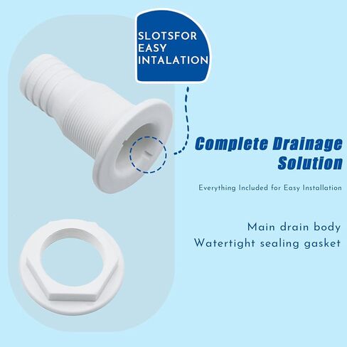 KOETSU من خلال تركيبات الهيكل للقوارب، بلاستيك ABS من خلال تركيب الهيكل، تركيب موصل من خلال الهيكل، من خلال موصل الصرف للقوارب واليخوت والبحرية in Kuwait