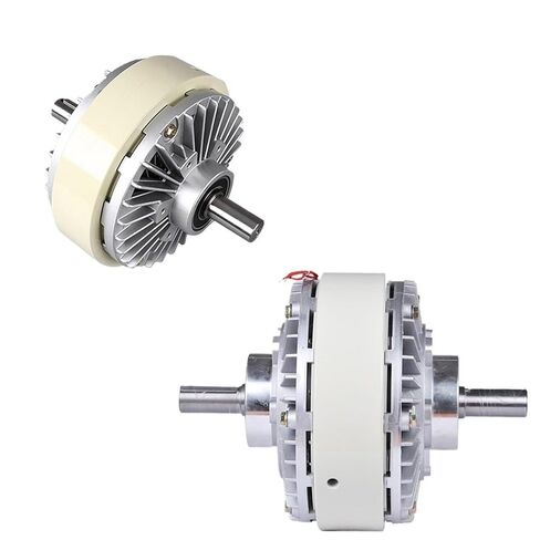 6Nm-100Nm (0.6-10kg) DC24V Hollow Shaft or Double Shaft Magnetic Powder Clutch with Tension Controller Kit for Packaging Machine in Saudi Arabia