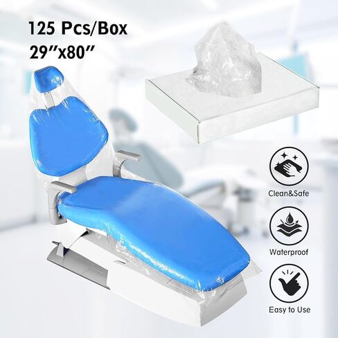 Dental Disposable Full Chair Covers 29"X80" Box of 125 in Kuwait