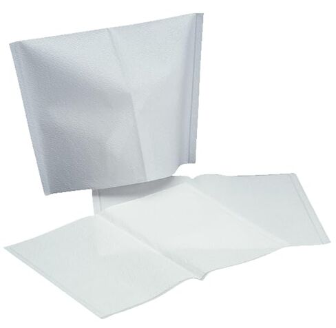 500/bx Disposable White Medical Chair Head Rest Paper Covers 10" x 13" White Barrier ProtectionTextured Tissue with Poly Backing Fluid Resistant in Kuwait