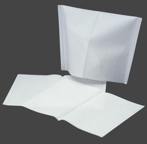 500/bx Disposable White Medical Chair Head Rest Paper Covers 10" x 13" White Barrier ProtectionTextured Tissue with Poly Backing Fluid Resistant in Kuwait