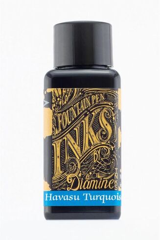 Diamine Fountain Pen Bottled Ink, 30ml - Havasu Turquoise in Kuwait