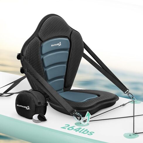 Kayak Seats with Back Support, Paddle Board Seat for Inflatable Boards, 330LBS Capacity Thickened Replacement for Sit on Top Kayak Fishing Canoe in Kuwait