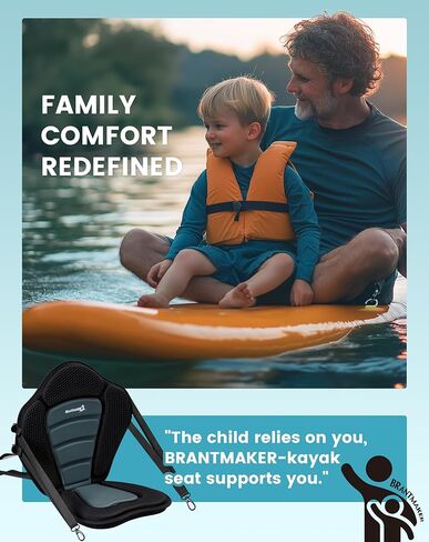 Kayak Seats with Back Support, Paddle Board Seat for Inflatable Boards, 330LBS Capacity Thickened Replacement for Sit on Top Kayak Fishing Canoe in Kuwait