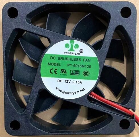 ل PY-6015M12S 6015 مروحة DC12V 0.15A 6 سنتيمتر 60 مللي متر مروحة التبريد in Saudi Arabia