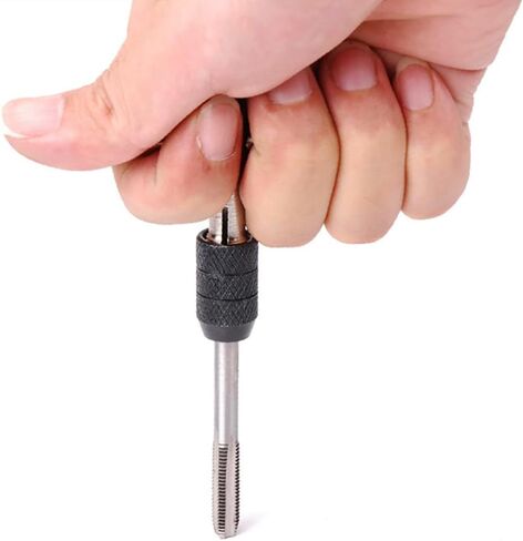 Mesee 6 Pcs Tap Wrench Tool Set, Adjustable T-Handle Tap Holder Wrench with Machine Screw Thread Metric Plug Taps M3 M4 M5 M6 M8 Taps for Metal/Aluminum/Plastic/Wood in Saudi Arabia