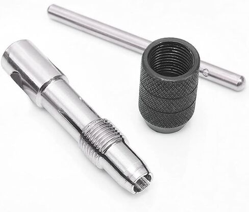 Mesee 6 Pcs Tap Wrench Tool Set, Adjustable T-Handle Tap Holder Wrench with Machine Screw Thread Metric Plug Taps M3 M4 M5 M6 M8 Taps for Metal/Aluminum/Plastic/Wood in Saudi Arabia