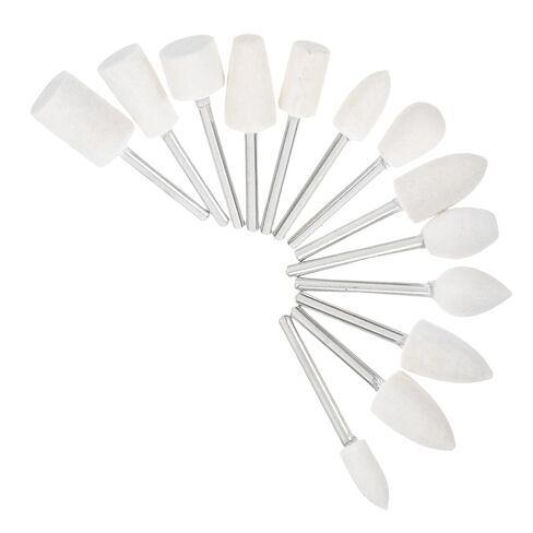 13 قطعة ورأى الصوف تلميع عجلات التلميع مع 3 مللي متر عرقوب للمجوهرات الزجاج مرآة تلميع أداة دوارة طحن رؤساء عدة in Kuwait