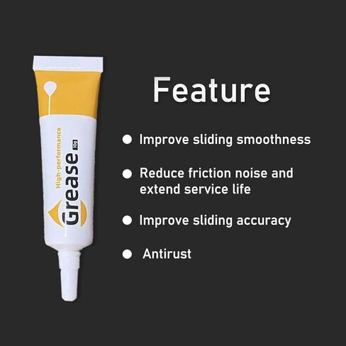 جزء طابعة ثلاثية الأبعاد شحم تروس اصطناعي عالي الأداء شحم المحور البصري لسلسلة Bambu Lab/Creality Ender 3/Ender 3 Pro/Ender 3 V2/Ender 3 S1/K1/Ender 3 V3/Kobra s1 Series in Kuwait