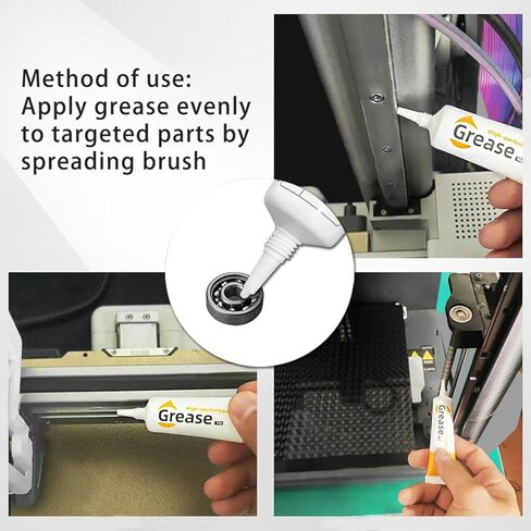 جزء طابعة ثلاثية الأبعاد شحم تروس اصطناعي عالي الأداء شحم المحور البصري لسلسلة Bambu Lab/Creality Ender 3/Ender 3 Pro/Ender 3 V2/Ender 3 S1/K1/Ender 3 V3/Kobra s1 Series in Kuwait