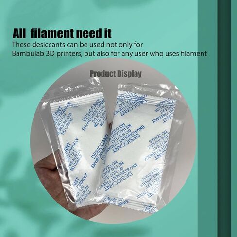 3D Printer AMS Filament Desiccant Pack for Bambu Lab P1S P1P X1 X1C AMS Other Filament Boxes, Moisture Absorber for PLA PETG ABS TPU Filaments, Keep Filaments Dry and Printing Smoothly in Kuwait