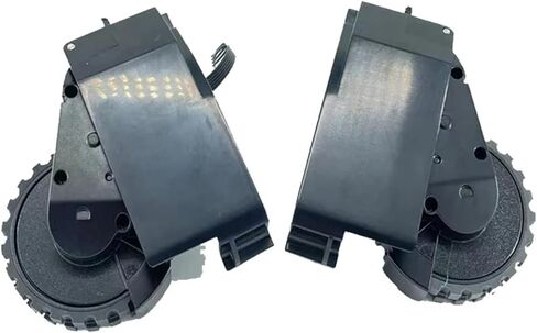 Left and Right Drive Wheels.Compatible for AIRROBO T10+. Replacement Parts.(Black L+R) in Saudi Arabia