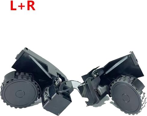 Left and Right Drive Wheels.Compatible for AIRROBO T10+. Replacement Parts.(Black L+R) in Saudi Arabia