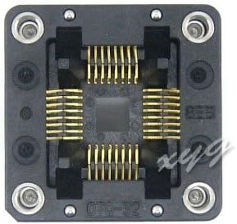 OTQ-32-0.8-02 7x7 mm Pitch 0.8 QFP32 TQFP32 LQFP32 PQFP32 QFP IC MCU Test Burn-in Programming Adapter Socket Enplas @XYG in Saudi Arabia