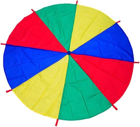 Kids Children Play Rainbow Parachute 8-Handles Outdoor Game Exercise Sport Toy in Kuwait