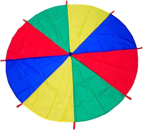 Kids Children Play Rainbow Parachute 8-Handles Outdoor Game Exercise Sport Toy in Kuwait