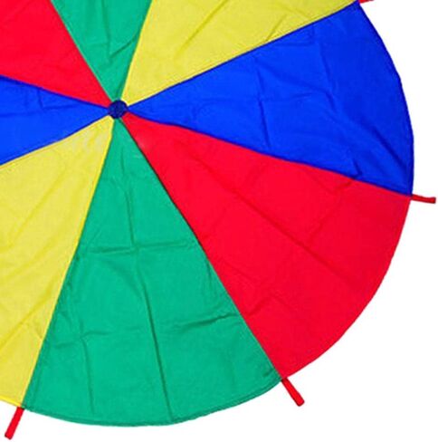 Kids Children Play Rainbow Parachute 8-Handles Outdoor Game Exercise Sport Toy in Kuwait