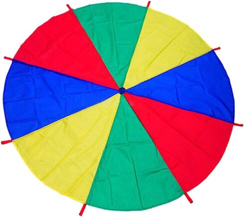 Kids Children Play Rainbow Parachute 8-Handles Outdoor Game Exercise Sport Toy in Kuwait