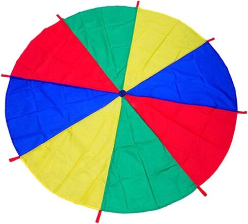 Kids Children Play Rainbow Parachute 8-Handles Outdoor Game Exercise Sport Toy in Kuwait