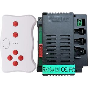 weelye RX19-A 12V FCC CE مقبس ذو أربعة جوانب للأطفال يعمل بالطاقة للركوب على السيارة 2.4G بلوتوث للتحكم عن بعد وملحقات الاستقبال للأطفال ركوب كهربائي على قطع غيار السيارة