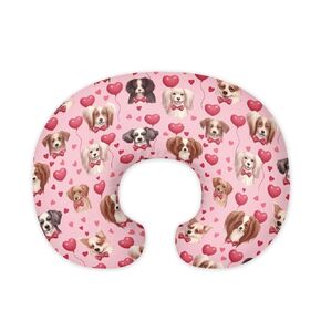 Brown Cow Print Newborn Nursing Pillow Cover with Hidden Zipper Skin-Friendly Baby Nursing Pillowcase Easy to Put On & Take Off Breastfeeding Pillow Covers