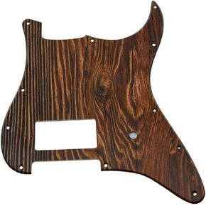 Dopro 11 Hole ST Strat Guitar 3D Printed plastic pickguard Scratch Plate for USA/Mexican FD Standard Strat Black/White Grid